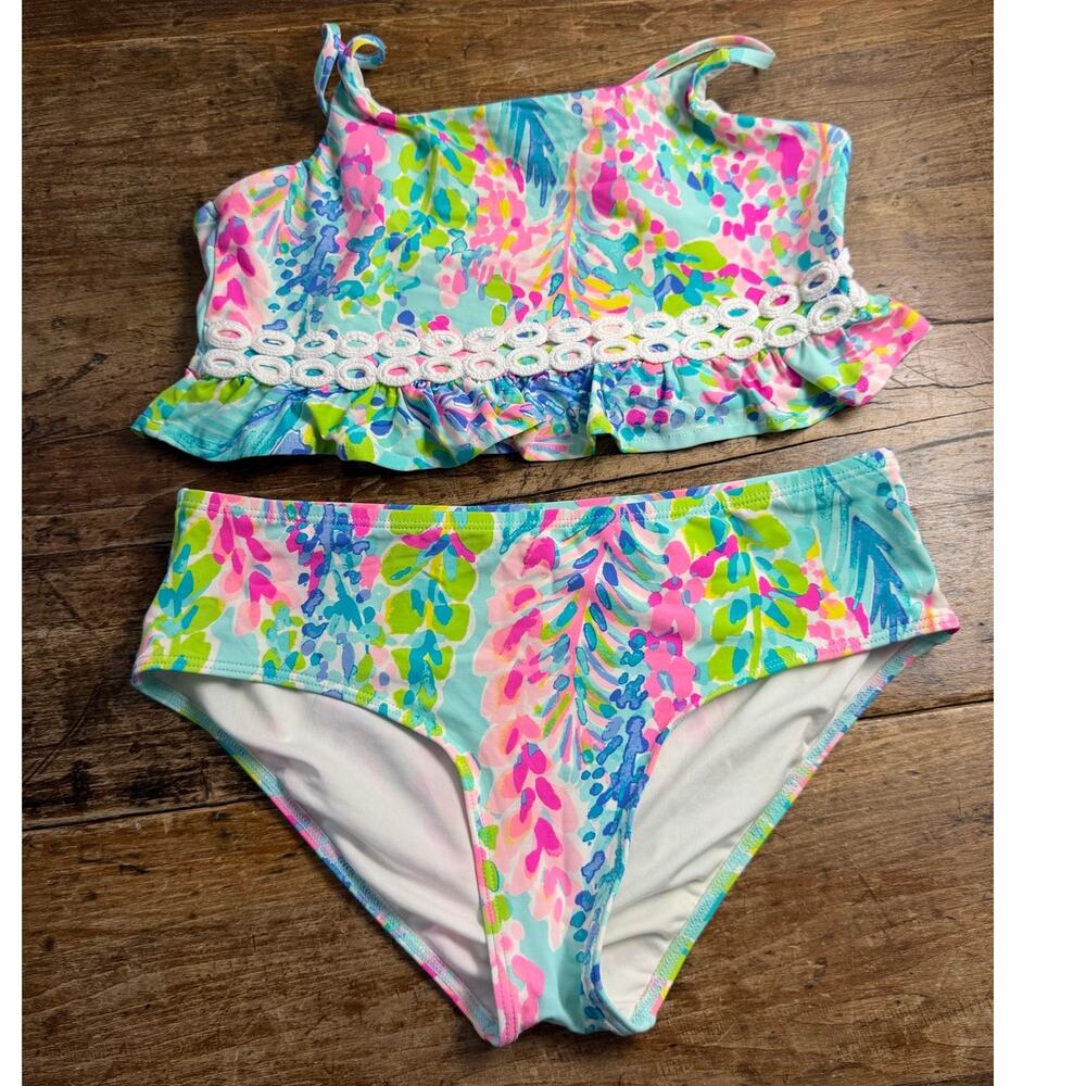 Lilly‎ Pulitzer Girl's 2pc swim suit size 14